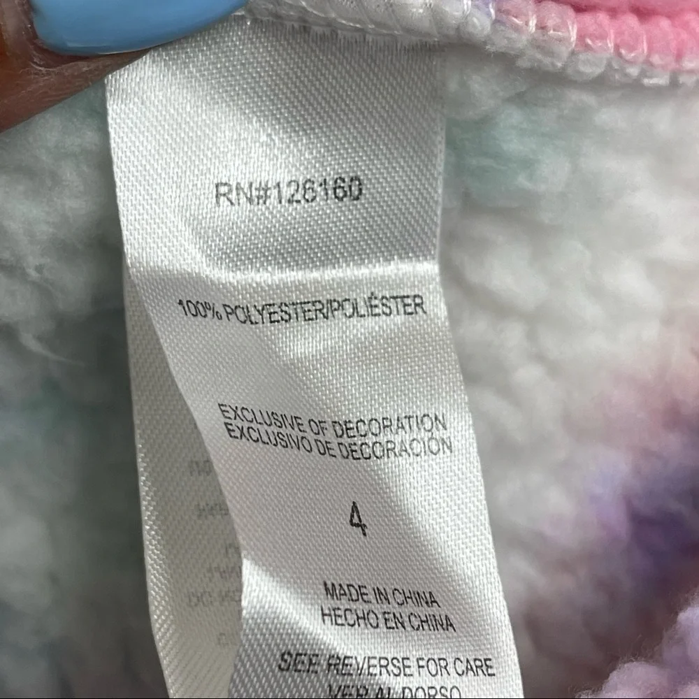 Betsey Johnson Faux Fur Hoodie size 4